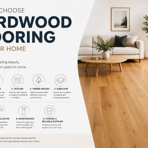 Hardwood flooring can completely transform the look and feel of a room. The right flooring colour, texture, grade, and installation method can add warmth, character, and long-term value to your home.
