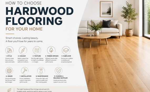 Hardwood flooring can completely transform the look and feel of a room. The right flooring colour, texture, grade, and installation method can add warmth, character, and long-term value to your home.
