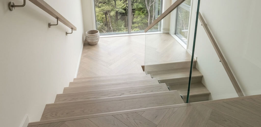 Linen Oak Herringbone showcases the understated beauty of European Oak in a soft, contemporary tone inspired by natural linen fabrics and weathered coastal landscapes.