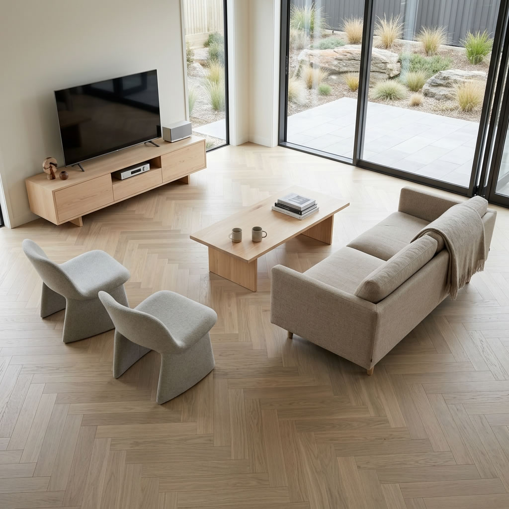 Estate Oak Herringbone - DUKE125-S001 - Image 2