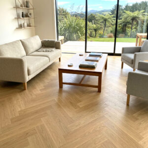 Meadow Oak Herringbone Parquet captures the natural beauty of European Oak in a light, welcoming tone that brings warmth, openness, and understated elegance to interior spaces.