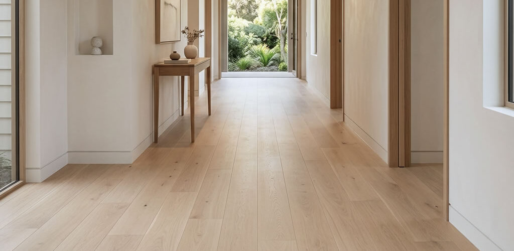 Dune Ash Parquet showcases the distinctive natural beauty of Ash timber in a light, warm, and contemporary finish. Its soft sandy colour is complemented by subtle beige and wheat undertones, creating an inviting floor that brings brightness, openness, and natural warmth to interior spaces.