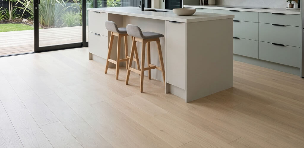 Mist Ash Parquet celebrates the distinctive natural beauty of Ash timber in a pale, softly balanced finish. Inspired by the quiet tones of morning mist, its delicate combination of light timber, warm ivory, and subtle beige undertones creates a floor that feels bright, calm, and effortlessly contemporary.