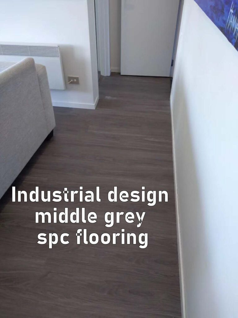 Industrial design Hero middle grey spc waterproof floors