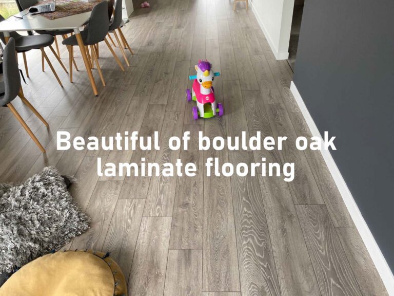 Beautiful of boulder oak laminate floor covering, Krono high quality flooring made in Germany, Nordic Modern gray.