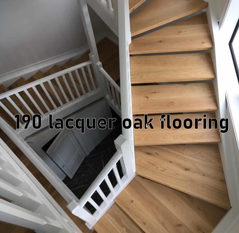 Lacquer oak timber hardwood flooring