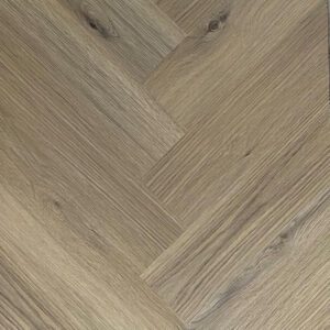 Herringbone SPC hybrid flooring, Oak box commercial grade.