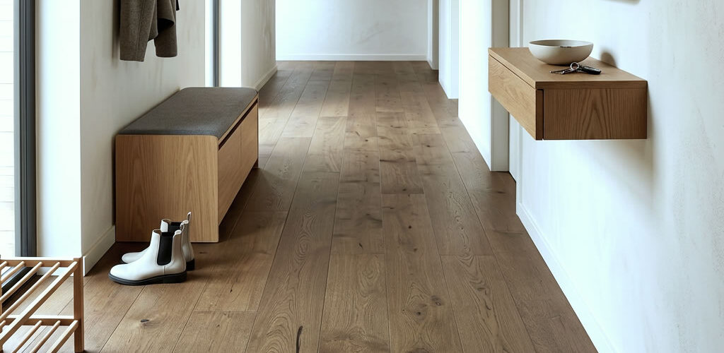 Estate Oak Parquet showcases the timeless character of European Oak in a warm, earthy tone that brings depth and natural texture to modern interiors.