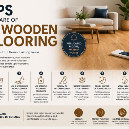 Wooden flooring can add warmth, character, and long-term value to a home. Whether you have solid timber, engineered wood, laminate, or a wood-look flooring product, proper care and maintenance are important to help protect the appearance and performance of the floor.