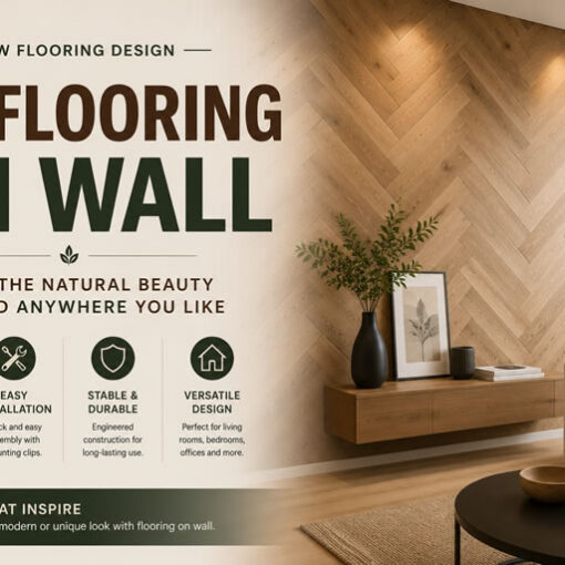 Wood flooring is not limited to the floor. In some interior designs, selected flooring boards can also be used as a wall feature to create a warm, rustic, modern, or unique visual effect.