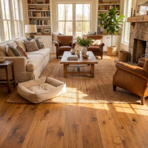 European  AN04 oak Handcrafted wood floorco flooring product.