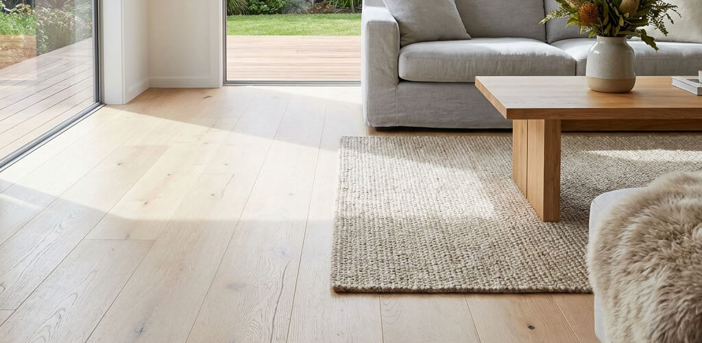 Antique-inspired white oak flooring brings together the softness of natural timber tones with the timeless atmosphere of handcrafted wood interiors. Gentle grain movement, organic knots, and subtle texture variation allow each plank to reflect the authentic beauty of real oak, creating a calm and welcoming foundation throughout the home.