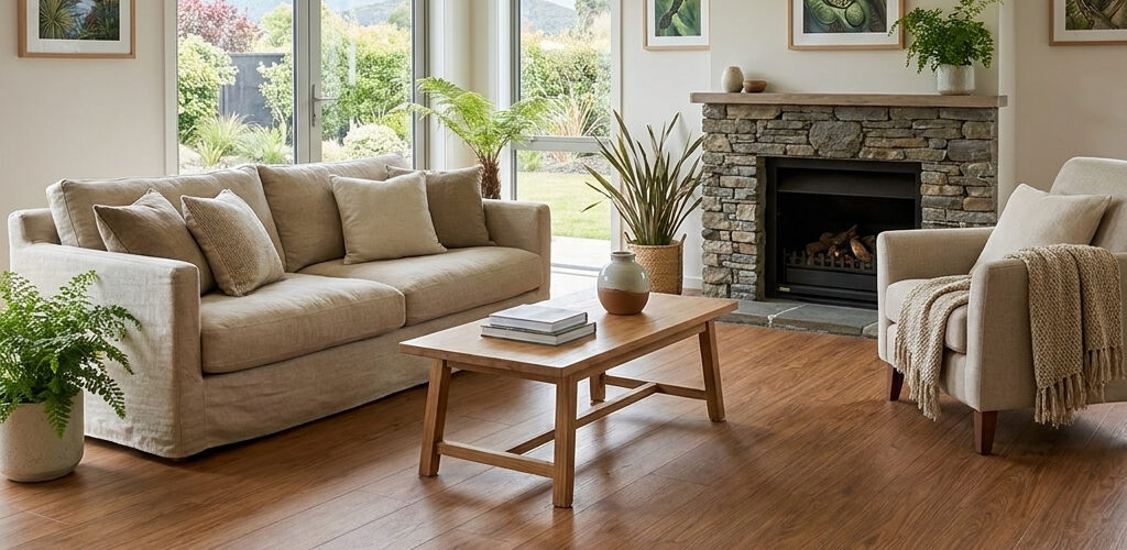 This Rich Oak Laminate Flooring features an oak effect surface with EIR texture, design for floating installation with a secure click lock system, wide plank format, and a natural oak look.