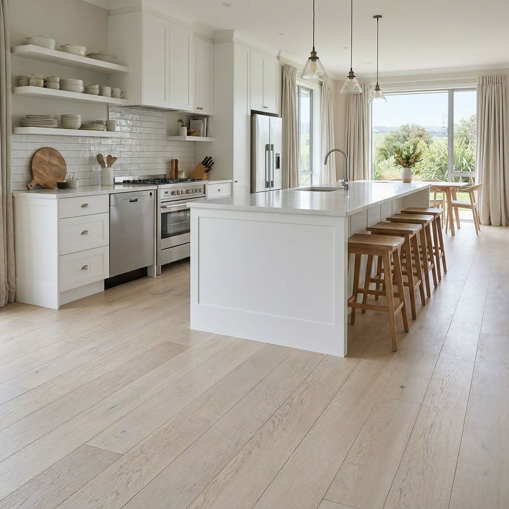 Engineered white plus oak wood flooring-FP01 - Image 3
