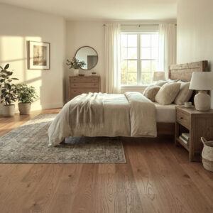 Zebra European Oak Engineered Wood Flooring is a beautifully stained timber floor that highlights the distinctive grain patterns of European oak. The natural variation in colour and texture creates visual movement across the floor, adding depth and character while maintaining a warm, balanced appearance suited to both modern and classic interiors.