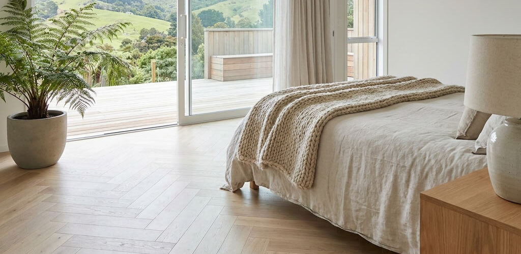 Barlinek Engineered Herringbone Oak Grissini is a refined herringbone timber flooring solution designed to combine classic patterning with a contemporary, light-toned finish.