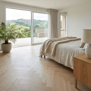 Barlinek Engineered Herringbone Oak Grissini is a refined herringbone timber flooring solution designed to combine classic patterning with a contemporary, light-toned finish.