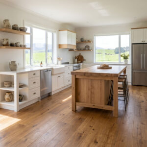 Bronze Brown European oak engineered wood flooring is a real wood flooring option defined by its rich tone and refined surface texture. T