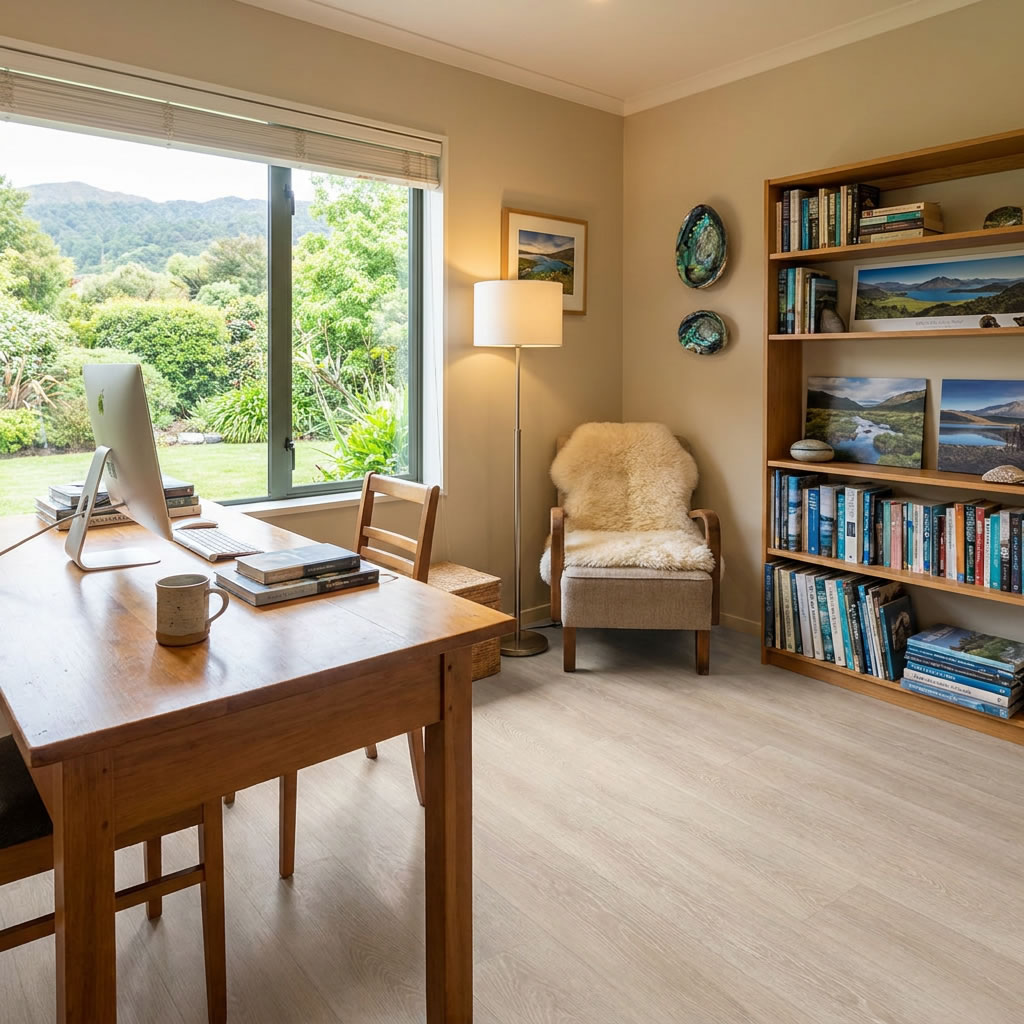 NZCORE MAX1020 Forest Mist is a refined SPC flooring and hybrid flooring design inspired by the quiet beauty of mist-covered woodlands.neutral tone timber-look planks