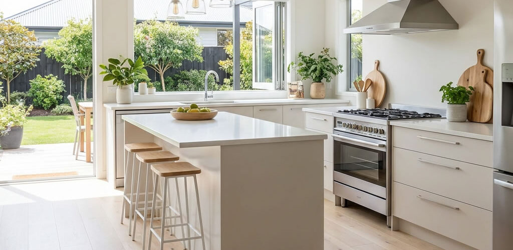 Oak Pudding is a refined, cream-coloured engineered oak flooring design that combines subtle tones with the natural character of real wood.