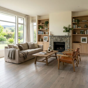 Urban grey oak engineered timber flooring presents a contemporary interpretation of natural wood, combining refined grey tones with the inherent character of oak.
