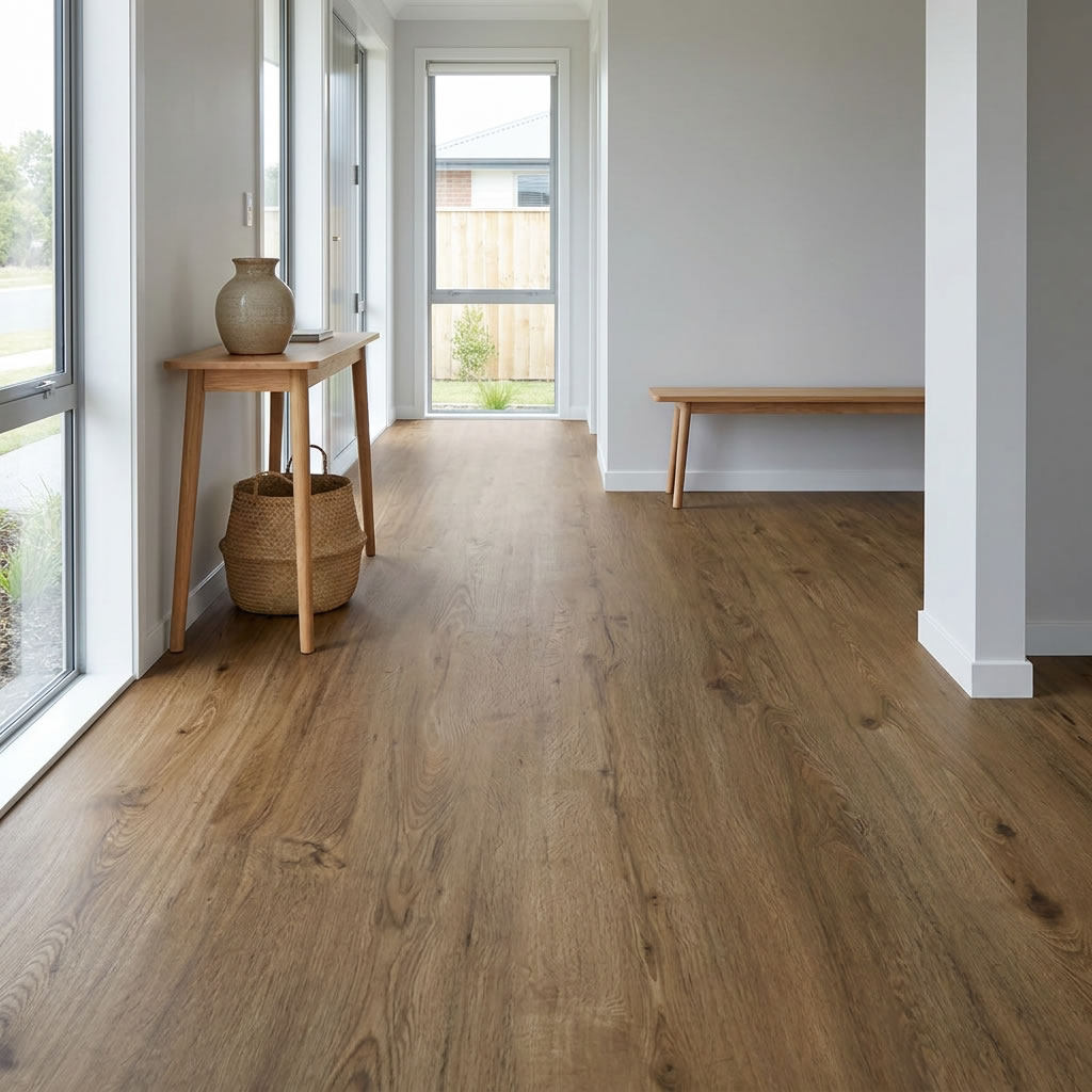 SPC flooring in the Christchurch Oak colour offers a modern stone-based vinyl flooring solution with a classic oak-inspired appearance.