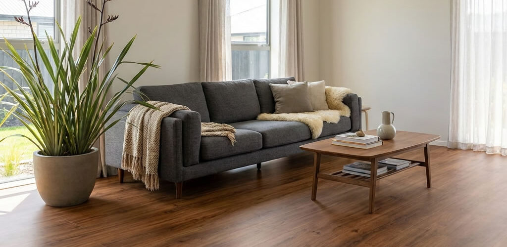 SPC flooring in the Christchurch Oak colour is a modern stone-based vinyl flooring option designed for residential interiors.