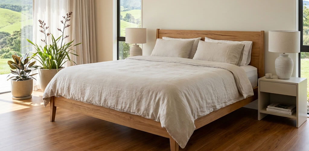The 6.5mm Luxury SPC Hybrid Flooring in Oak Vale features a warm oak-inspired colour tone with natural flowing grain details, creating a comfortable and inviting interior look.