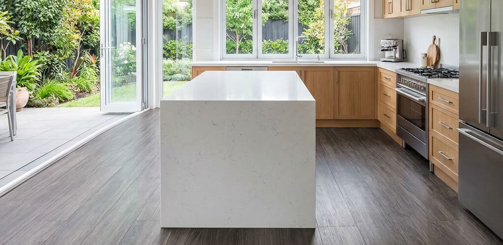 Atwood Hero Grey SPC flooring is a modern stone-based vinyl flooring option available on the North Shore, designed for residential interiors that favour a clean, contemporary look.