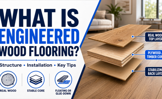 Engineered timber flooring combines the classic appeal of solid wood with enhanced stability and durability, making it a popular choice for both residential and commercial spaces.