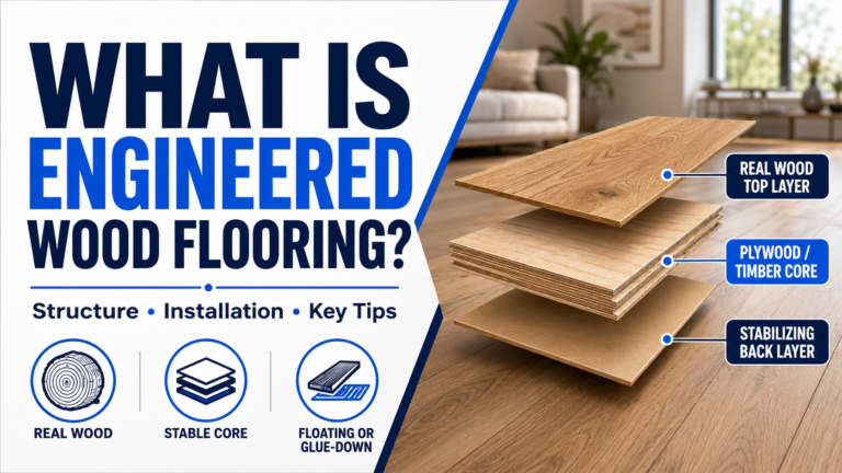 Engineered timber flooring combines the classic appeal of solid wood with enhanced stability and durability, making it a popular choice for both residential and commercial spaces.
