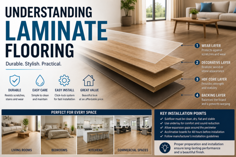 Floorco is renowned for its extensive range of laminate flooring, importing distinguished collections from top brands such as Krono Original, BerryAlloc, and Atwood Laminate. Our laminate products, known for their durability and aesthetic appeal, consist of multiple layers fused together to create highly resilient and attractive flooring solutions.