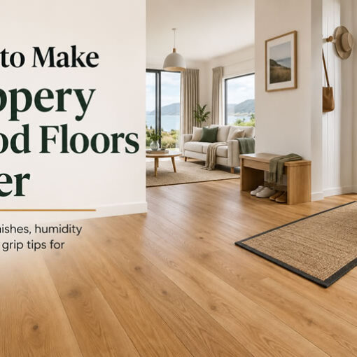 There's nothing quite like the clean, timeless look of wood flooring underfoot — warm, natural, and instantly inviting. But even the most beautiful timber surface can lose its grip over time. From brand-new homes with glossy polyurethane finishes to century-old villas polished smooth by decades of footsteps, slippery wood floors are a common issue in homes throughout New Zealand.