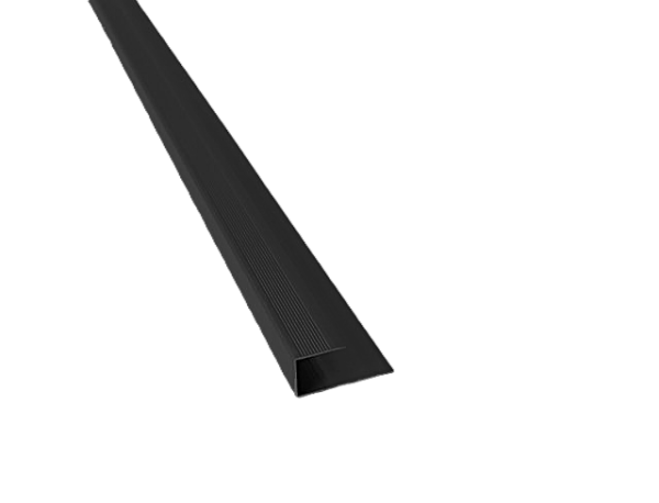 Junior End U-trim Black 6mm 8mm 10mm 12mm Laminate, wood  and spc Flooring accessories U profile edge finishing trims.